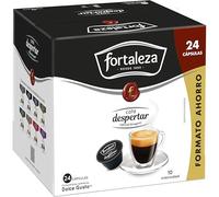 CAFÉ FORTALEZA Cápsulas de Café Despertar Compatibles con Cafetera Dolce Gusto Pack 3x24 (72 Cápsulas) - Café Intensidad 10/13 Variedad 100% Arábica - Café Tueste Natural