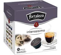 Café FORTALEZA - Cápsulas de Café Intenssisimo Compatibles con Dolce Gusto - Pack 4 x 10 - Total 40 cápsulas