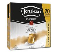 Café Fortaleza Platinium - Cápsulas Compatibles con Nespresso, de Aluminio, Café con Aroma Vainilla Madagascar, 100% Arábica, Tueste Natural, Pack 8x20 - Total 160 uds