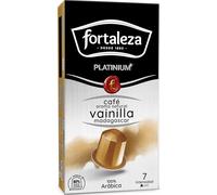 Café Fortaleza Platinium - Cápsulas Compatibles con Nespresso, de Aluminio, Café con Aroma Vainilla Madagascar, 100% Arábica, Tueste Natural, Pack 8x10 - Total 80 uds