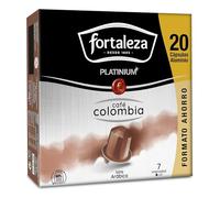 Café Fortaleza Platinium, Cápsulas Compatibles con Nespresso, de Aluminio, Café de Colombia, Puro Sabor, 100% Arábica, Tueste Natural, Pack 8x20 - Total 160 uds
