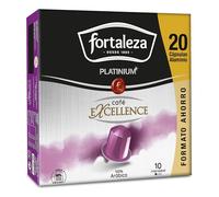 Café Fortaleza Platinium - Cápsulas Compatibles con Nespresso, de Aluminio, Excellence, 100% Arábica, Tueste Natural, Pack 8x20 - Total 160 uds