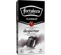 Café Fortaleza Platinium - Cápsulas Compatibles con Nespresso, de Aluminio, Sabor Despertar, Especial Desayuno, 100% Arábica, Tueste Natural, Pack 8x10 - Total 80 uds