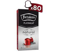 Café Fortaleza Platinium - Cápsulas de Café Natural compatibles con Nespresso - Pack 10 x 8-80 cápsulas