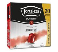 Café Fortaleza Platinium - Cápsulas de Café Natural compatibles con Nespresso, Pack 8x20 - Total 160 uds