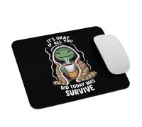 Café Funny Frog: Está Bien Si Hoy Solo Sobreviviste. Mousepad Duradero Alfombrilla De Ratón Lavable Mouse Pad para Oficina Hogar Gaming 25X30Cm
