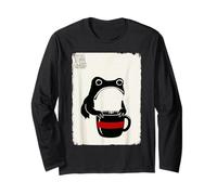 Café Grumpy Frog Funny Kawaii Japonés Manga Larga