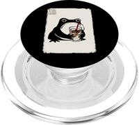Café Helado Rana gruñón Divertido Kawaii Japonés PopSockets PopGrip para MagSafe