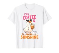 Café Helado Sunshine Duck Summer Beach Vibes Camiseta