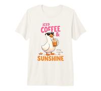 Café Helado Sunshine Duck Summer Beach Vibes Camiseta Premium