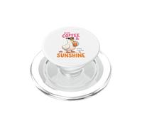 Café Helado Sunshine Duck Summer Beach Vibes PopSockets PopGrip para MagSafe