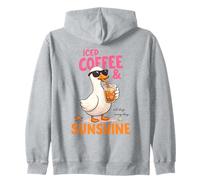 Café Helado Sunshine Duck Summer Beach Vibes Sudadera con Capucha