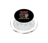 Café Helado y Chaos Mom Club Retro 70s Motherhood Gráfico PopSockets PopGrip para MagSafe