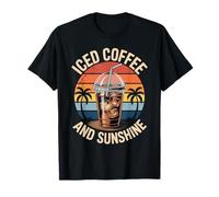 Café Helado y Sol Divertido Amante del café Helado Camiseta