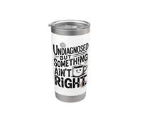 Café humorístico sin diagnosticar pero algo no está bien Vaso térmico de acero inoxidable de doble pared