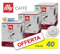 80 → Cápsulas ILLY Café Papel Filtro ESE 44 - Café Tostado Con Sabor INTENSO