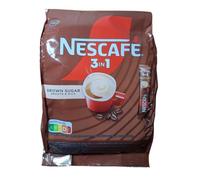 Café instantáneo NESCAFÉ 3 en 1 con leche y azúcar moreno - 10 sobres de 16,5 g cada uno