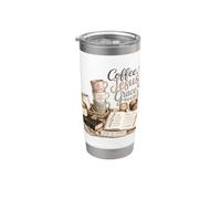 Café Jesús & Grace Christian Bible Study Design Vaso térmico de acero inoxidable de doble pared
