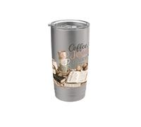 Café Jesús & Grace Christian Bible Study Design Vaso térmico de acero inoxidable de doble pared