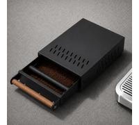 Cafe Knock Box Cajon Posos Cafe de Acero Inoxidable 31,5 x 21 x 7,5 cm | Contenedor de Caja de Café con Palo de Golpe Accesorios Cafetera