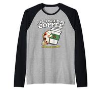 Café Koi Carp Camiseta Manga Raglan