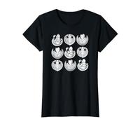 Café Latte Art apilado Tulipán Cisne corazón Estilo Barista Camiseta gráfica económica, Mujer, Negro, L