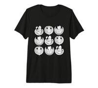 Café Latte Art apilado Tulipán Cisne corazón Estilo Barista Camiseta Premium