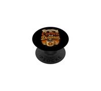 Cafe Locura Retro Corredor Vintage Fitness Design PopSockets PopGrip Adhesivo