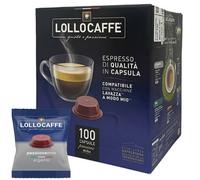 N.100 Cápsulas Lollo Caffè Mezcla Argento (Compatible Lavazza Espresso Point)