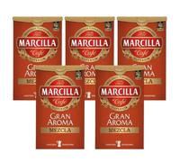 Café Marcilla Gran Aroma Mezcla Molido 250 Grs - Pack de 5 Unidades - QUMIR