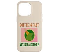 Café Matcha Verde Té Carcasa para iPhone 14 Pro MAX