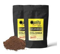 Café Molido Quality Roasters. 100% Arabica. Origen único Colombia. Tueste medio. Molido fino (Espresso, italiana). Paquete de 500 gramos. Tostado artesanal.