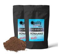 Café Molido Quality Roasters. 100% Arabica. Origen único Honduras. Tueste medio. Molido fino (Espresso, italiana). Dos Paquetes de 500 gramos. Tostado artesanal.