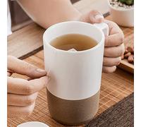 Cafe Mug Taza de cafe Juego de Tazas Retro creativo leche taza de gran capacidad de gres taza de café y taza de té para el hogar, muy adecuado para el jugo de leche 500 ml tazas de café Tazas de té