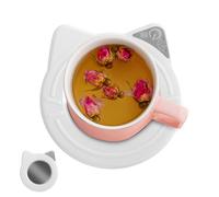Café Mug Warmer | Cup Warmerr Smart Temperature Settings | Electric Beverage Warmers Plate for Coco Beverages Home Office Camping Traveling Heating, Water, Milk, Tea, Hot Chocolate