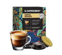 Café NAPOLI, intenso (192 Cápsulas) compatibles con Lavazza A Modo Mio, 12 Paquetes de 16 Cápsulas, espresso de sabor rico y envolvente, crema densa y persistente (La Capsuleria)