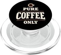 Café Negro Solo Sin Crema Sin Azúcar Café Purista PopSockets PopGrip para MagSafe