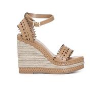 Cafè Noir C1XK9902M032380 Sandalo TRAFORATO SU Zeppa Corda Camel 38