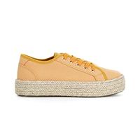 Cafè Noir C1XS9129 - Zapatillas de tela con fondo de cuerda, naranja., 37 EU