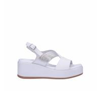 Cafe Noir - Sandalia con cruce asimétrico - C1HF8081, Color blanco., 38 EU