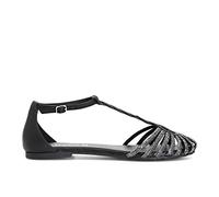Cafe Noir - SANDALIA DE PIEL CON MIGNON STRASS - C1XB2015, Negro , 41 EU