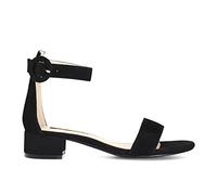 Cafe Noir - Sandalia de piel de ante con cordón en el tobillo - C1XV6114, Negro , 36 EU