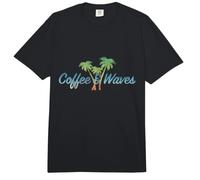 Café Olas Coffee & Waves Surfista Playa Amantes del Café Comfort Colors Adult Heavyweight T-Shirt