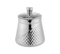 Café Olé Arabica Azucarero Martillado, Acabado Espejo, Acero Inoxidable 18/10, Apta Para Lavavajillas, 300 ml, AHS-013