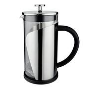 Café Olé Cafetera Cromo, 800ml, Prensa Francesa, Para Café de Filtro, Acero Inoxidable, Pulida a Espejo, QM-08C
