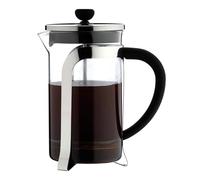 Café Olé Cafetera Mode, cuerpo de cristal con un impresionante cuerpo de acero inoxidable y filtro de malla, 1000 ml (8 tazas de espresso o 4 tazas).