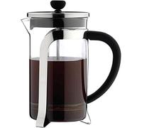 Café Olé Cafetera Mode, cuerpo de cristal con un impresionante cuerpo de acero inoxidable y filtro de malla, 800 ml (6 tazas de espresso o 2 tazas).