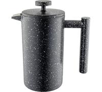 Café Olé CFD Granite Cafetera, cuerpo de doble pared de acero inoxidable 18/10 y filtro de malla, acabado efecto granito negro, 350 ml (3 tazas de espresso o 1 taza grande)