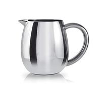 Café Ole EM-012, Jarra para Leche, 12 Ounces, Acero Inoxidable, Silver