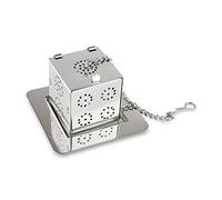 Café Ole Infusor de Bolas de Malla con Forma de corazón, Acero Inoxidable, Metalizado, 5.5 x 5.5 x 3.7 cm